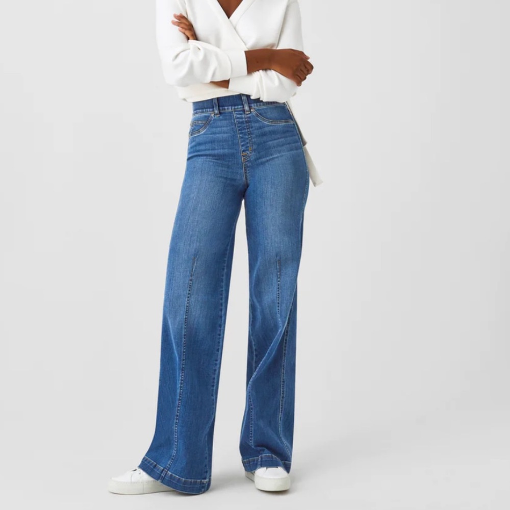 NWT Spanx Wide Leg Jean Vintage Small Regular